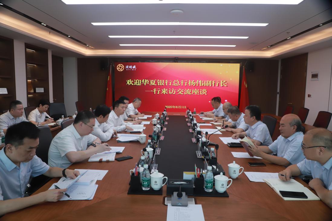 華夏銀行總行楊偉副行長(zhǎng)一行來(lái)我司調(diào)研座談