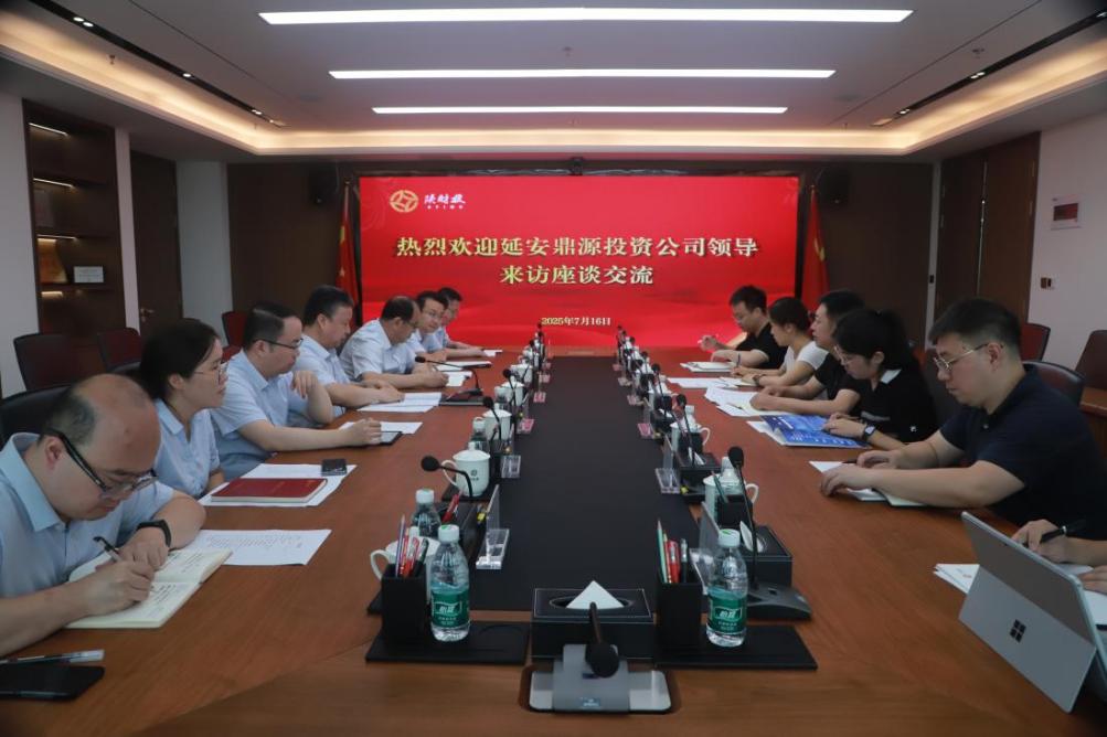 延安市鼎源投資有限公司監(jiān)事會(huì)主席謝江一行到我司交流座談